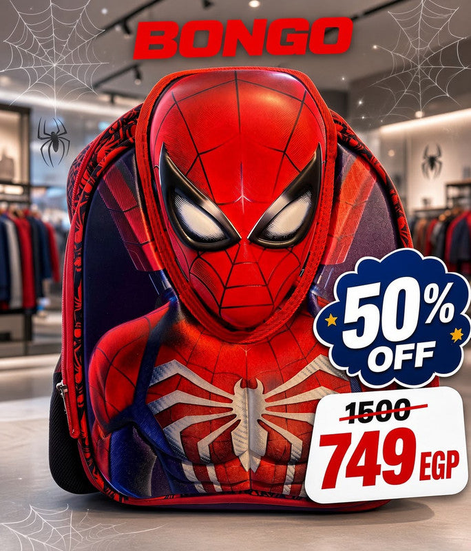 Spider Hero 3D Kids Backpack