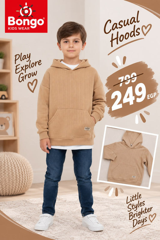 Casual Hoodie B678 - Rose