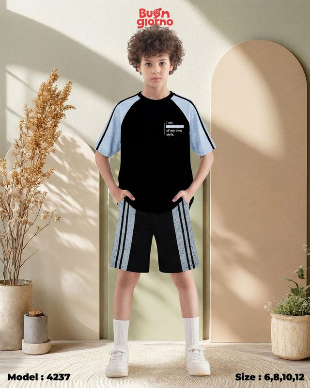 Boys' Homewear Set – Code 4237 (Black)