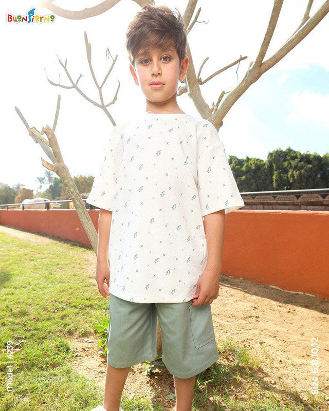 Boys' Homewear Set – Code 4239 (White)
