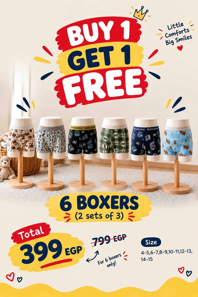 Boys Boxer 6-Pack - Code 1500