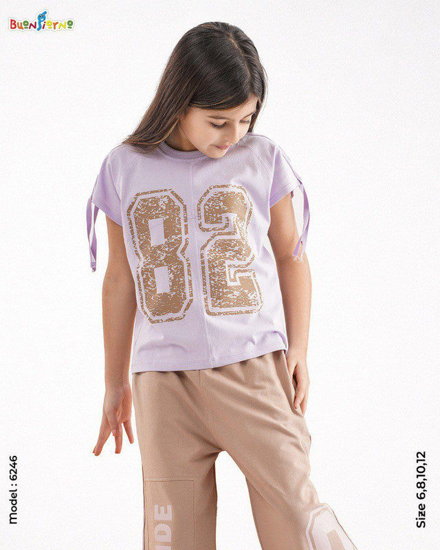 Girls' Homewear Set – Code 6246 (Mauve)