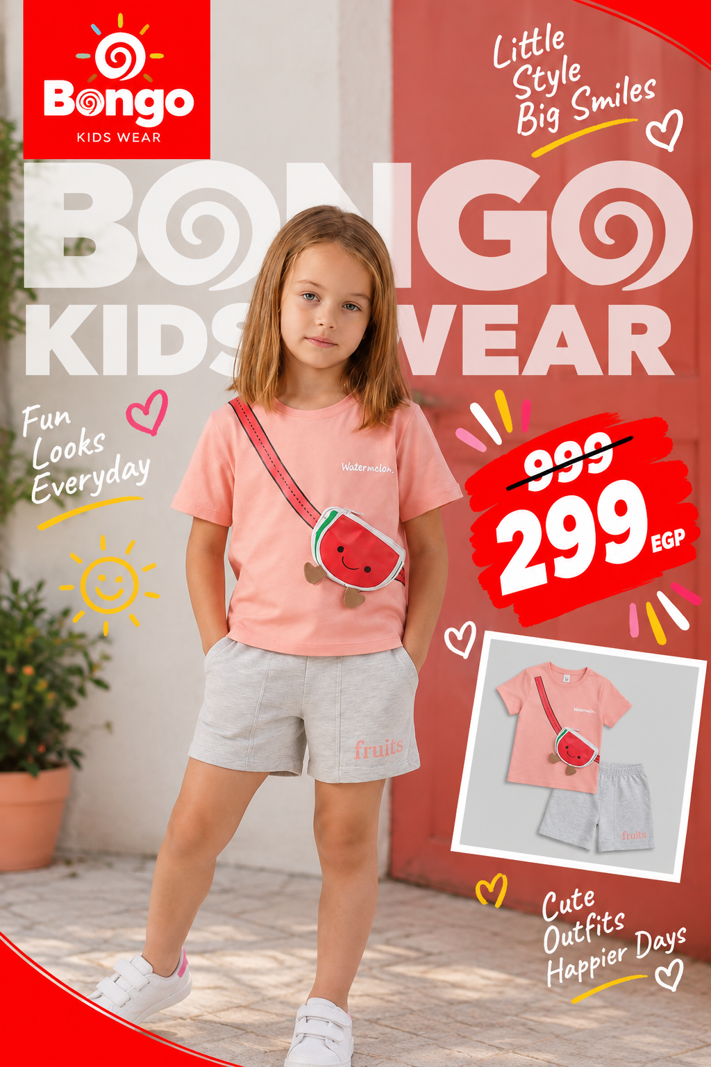 Casual Set – Code 2233 (Watermelon)