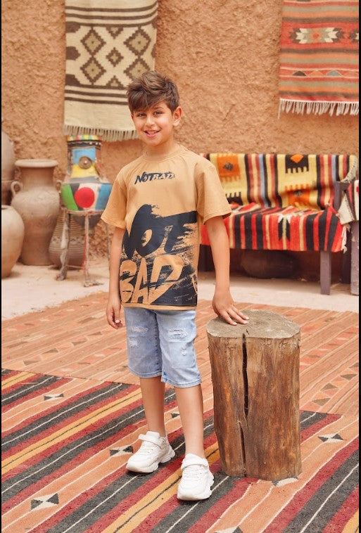Casual T-Shirt – Code B713 (Beige)