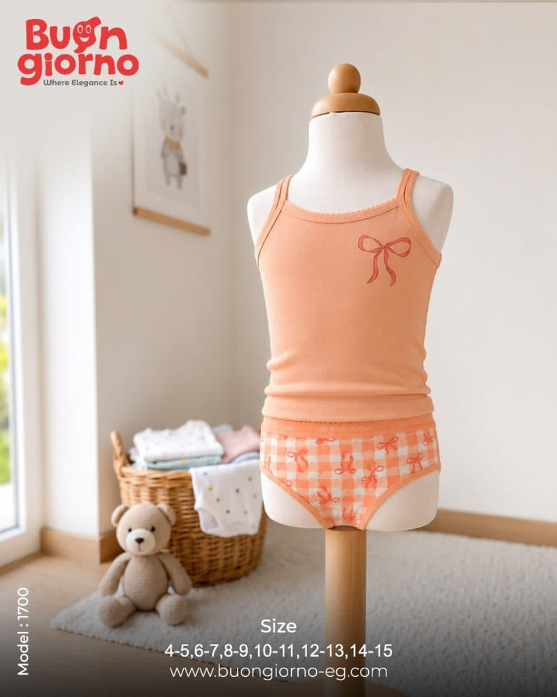 Girls Underwear Set - Panty - Code 1700 (Orange)