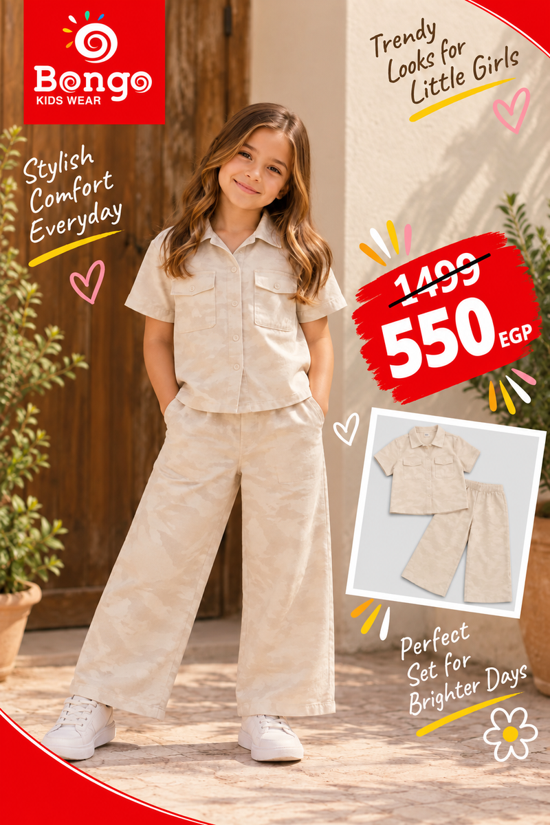 Casual Set – Code G1212 (Beige Camo)