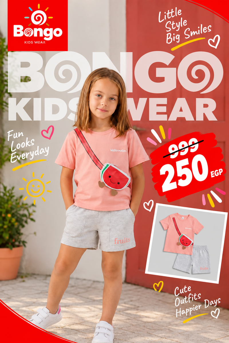 Casual Set – Code 2233 (Watermelon)