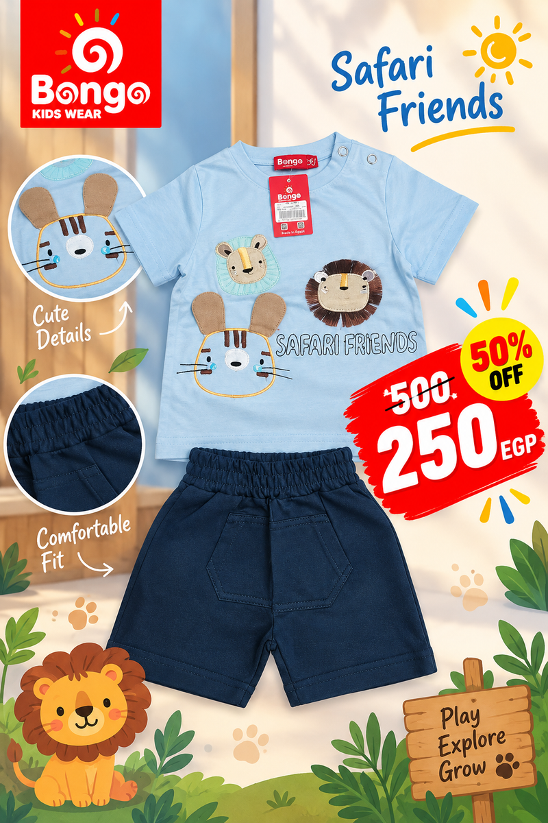 Casual Set – Code B701 (Light Blue)