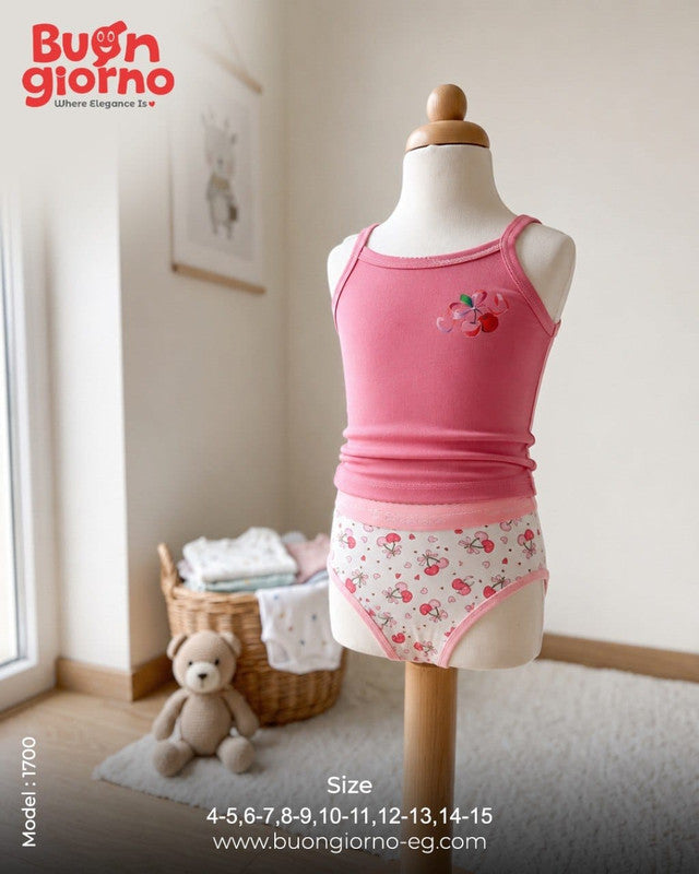 Girls Underwear Set - Panty - Code 1700 (Fuchsia)