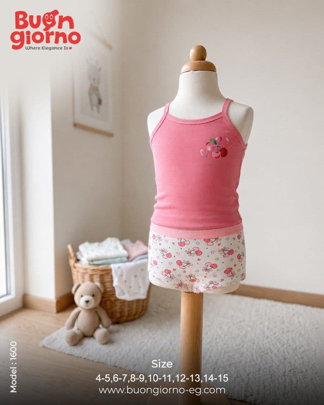 Girls Underwear Set - Boxer - Code 1600 (Fuchsia)